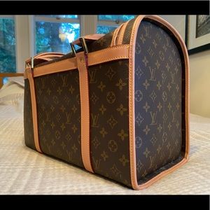 Louis Vuitton monogram canvas dog carrier